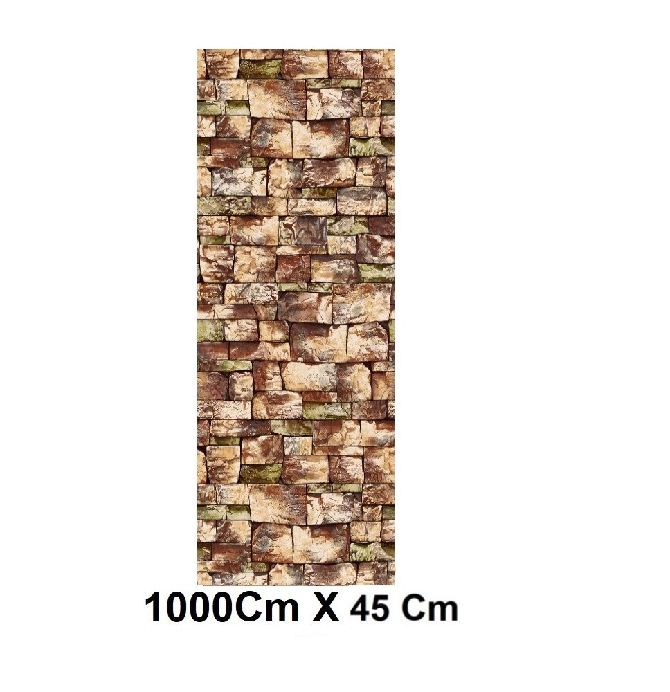 Tapet Piatra Naturala , impermeabil - spalare 100% ,Dimensiuni 10 metri x45Cm
